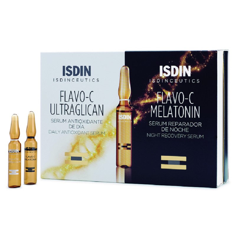 Isdinceutics Flavo-C Melatonin & Ultraglican 20 Amp. de 2 ml